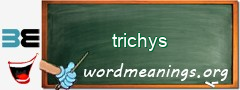 WordMeaning blackboard for trichys